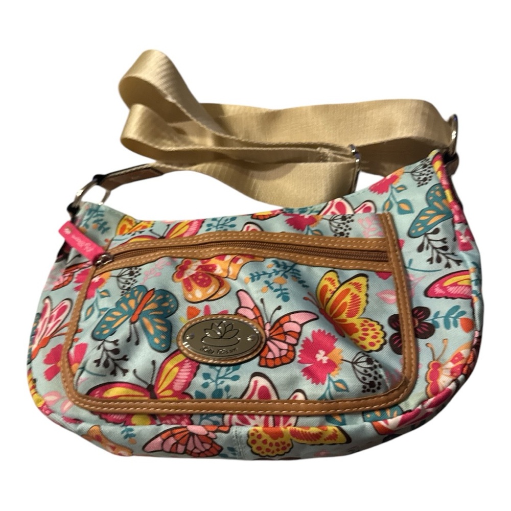Lily Bloom Butterfly Print Bag NWOT